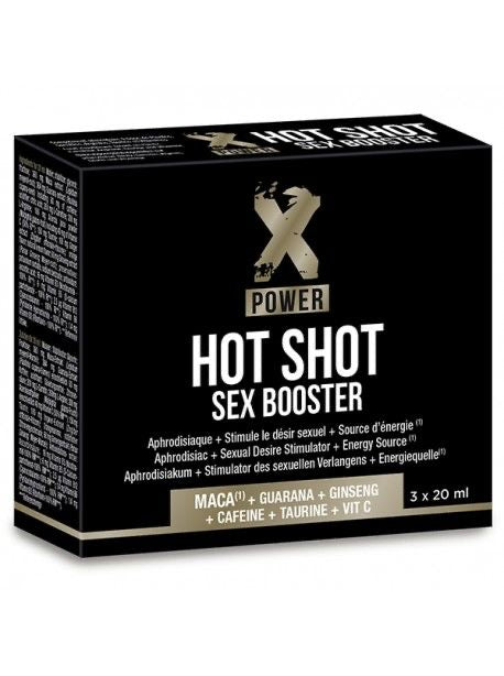 Hot Shot Sex Booster XPOWER – 3 shots aphrodisiaques