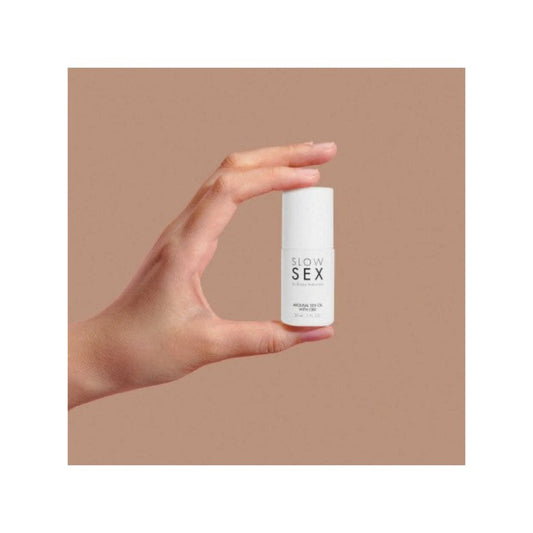 Huile intime CBD - Packaging flacon plaisir Secrets de Geishaa