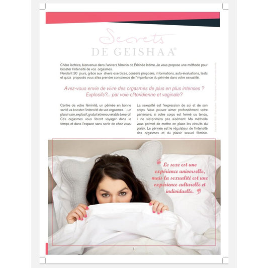 Kit Rééduc périnée Boules Geisha - Détail contenu kit Secrets de Geishaa