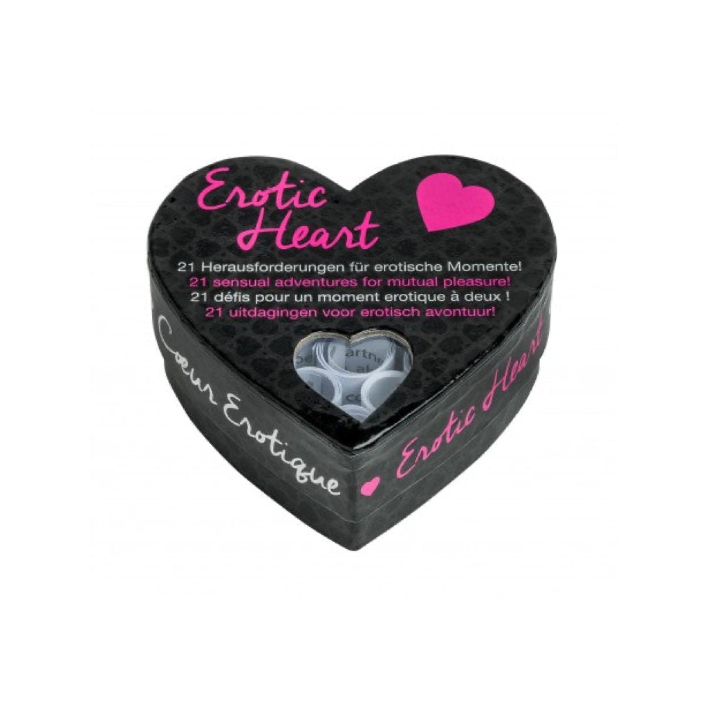 Mini cœur 21 défis coquins - Détail cartes coquines Secrets de Geishaa