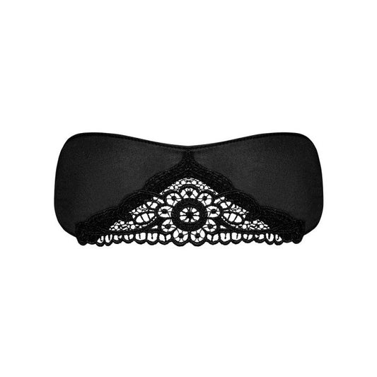 Satinia Masque en satin - Noir - Secrets De GeishaaPeignoir