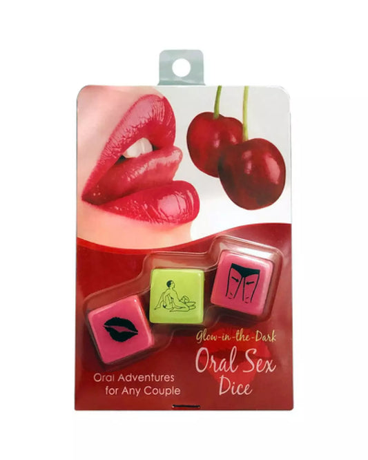 Jeu de des sexe oral glow in the dark Kheper Games - 3 des phosphorescents preliminaires couple cadeau coquin