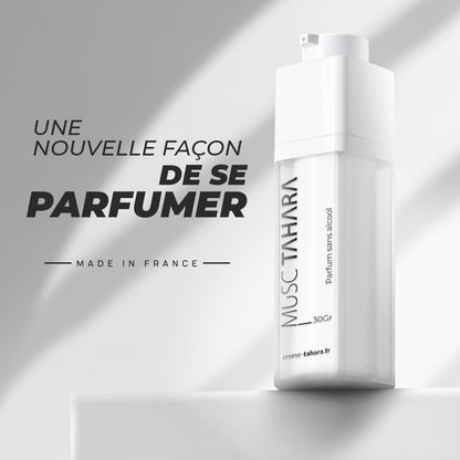 Musc Intime Naturel Tahara — Flacon Pompe 30g · Sans Alcool · Made in France