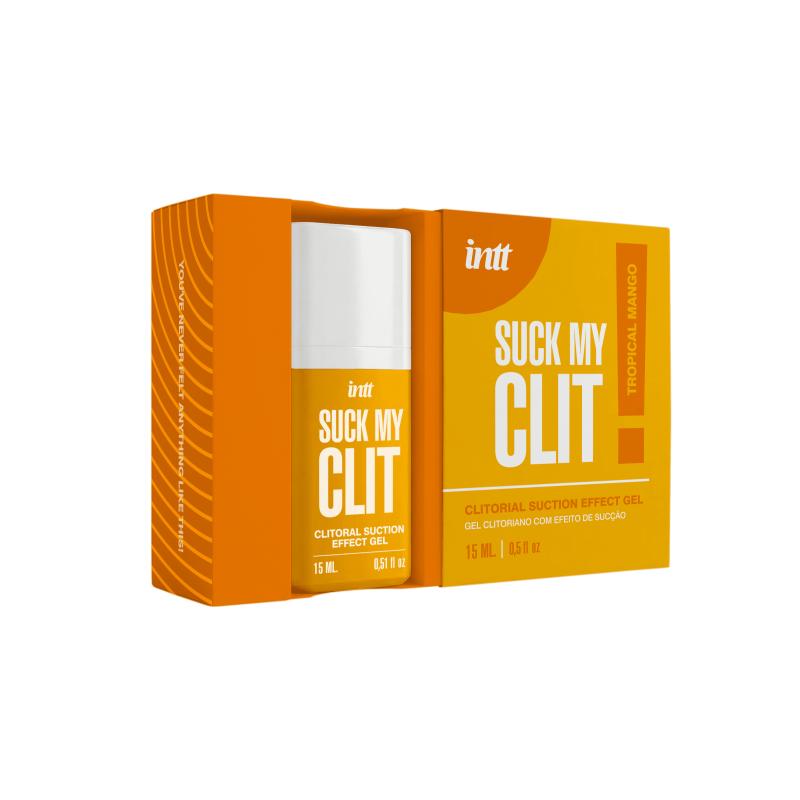 Gel Excitant Clitoris intt Suck My Clit - flacon 15ml effet caresse orale et vibration