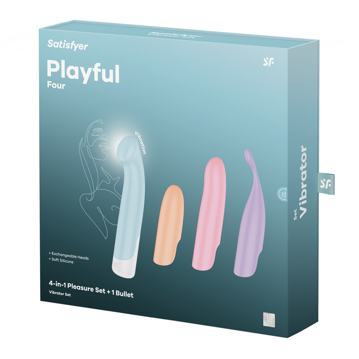 Coffret Satisfyer Playful Four - Vue principale 4 vibromasseurs Secrets de Geishaa
