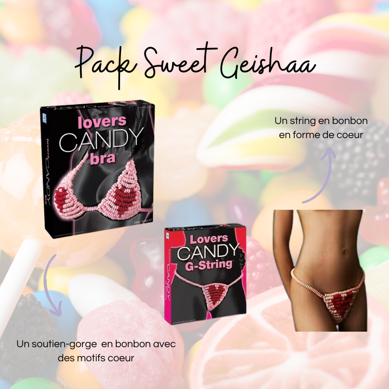 Pack Sweet Geishaa avec sous-vêtements comestibles- Secrets de Geishaa