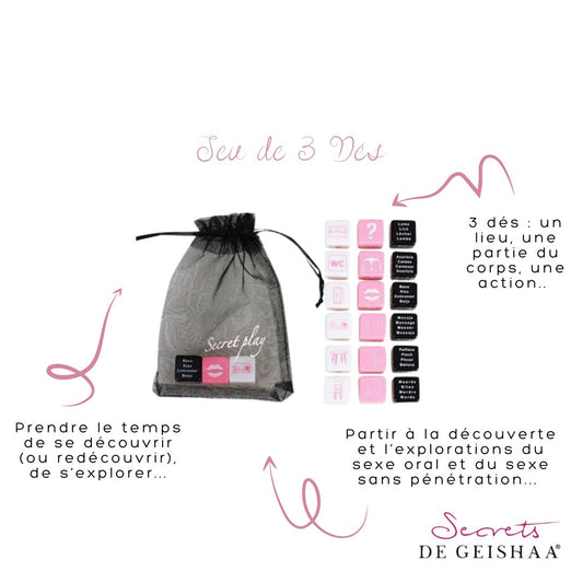 Jeu de 3 Dés - Secrets De Geishaa