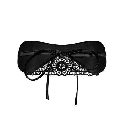 Satinia Masque en satin - Noir - Secrets De Geishaa